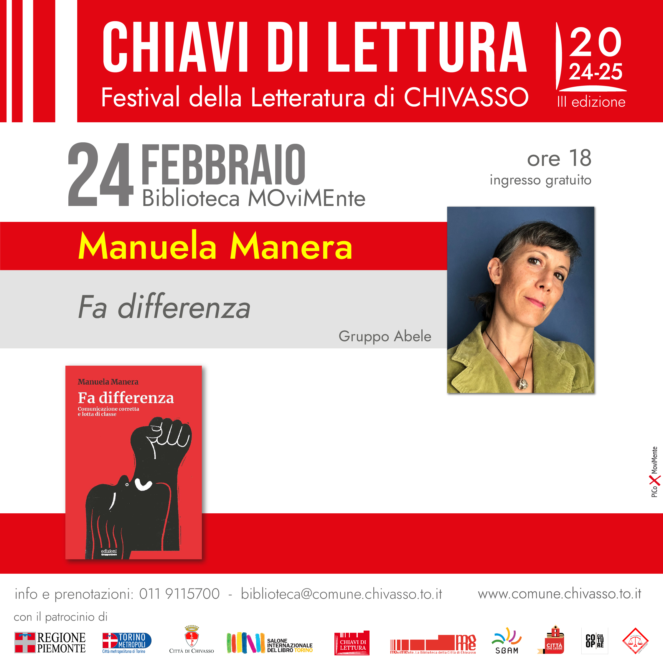 Festival Chiavi di Lettura - Manuela Manera