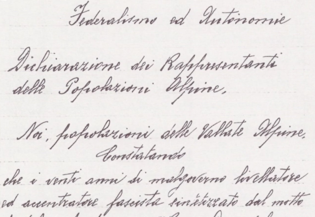 "L'autonomia ideale" Mostra sulla Carta di Chivasso