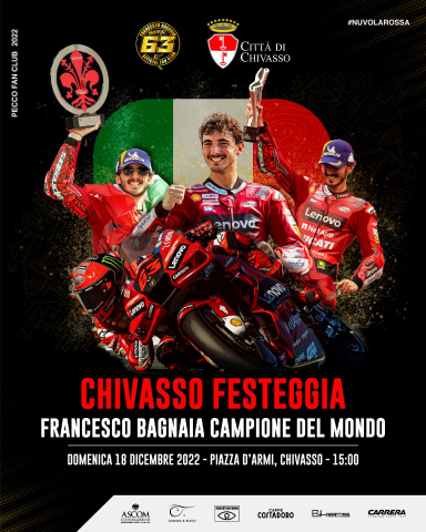 Chivasso festeggia Francesco Bagnaia campione del mondo