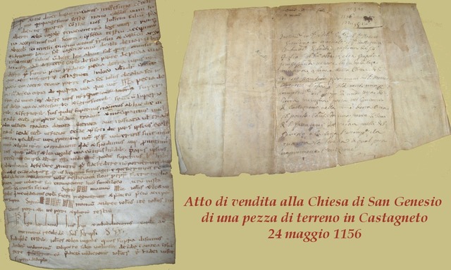 atto-di-vendita-alla-chiesa-di-san-genesio-di-una-pezza-di-terreno-di-castagneto-24-maggio-1156