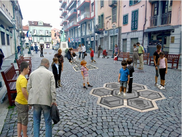 La città dei bambini - Iniziati i lavori per il gioco in pietra “La campana”